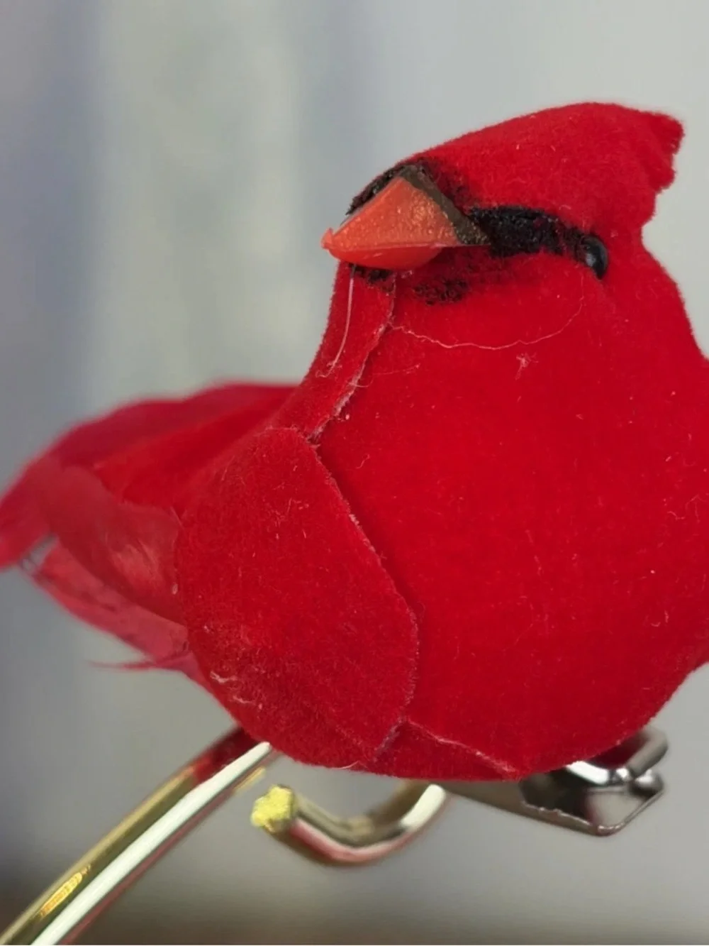 The product is a set of 12 mini cardinal birds